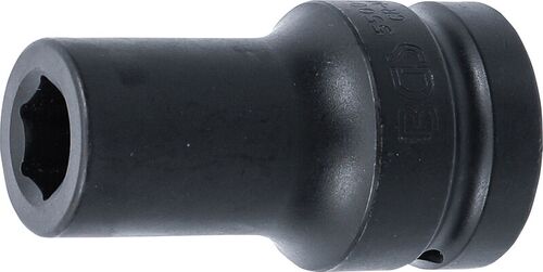 BGS Kraft-Steckschlüssel-Einsatz Sechskant, tief | Antrieb Innenvierkant 25 mm (1