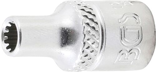 BGS Steckschlüssel-Einsatz Gear Lock | Antrieb Innenvierkant 6,3 mm (1/4