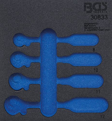BGS Werkstattwageneinlage 1/6 | leer | für Art. 30833 30833-1 