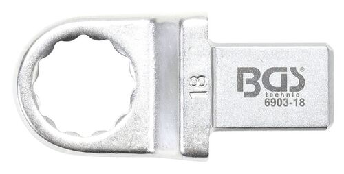 BGS Einsteck-Ringschlüssel | 18 mm | Aufnahme 14 x 18 mm 6903-18 