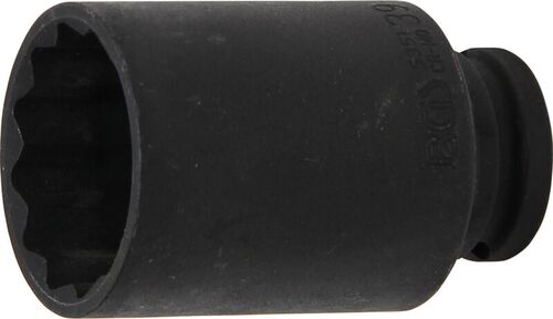 BGS Kraft-Steckschlüssel-Einsatz Zwölfkant | Antrieb Innenvierkant 12,5 mm (1/2