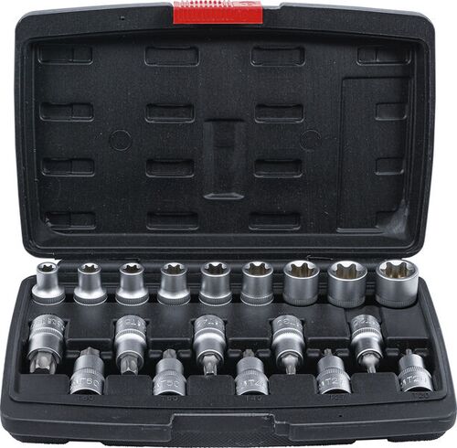 BGS Bit-Einsatz-/Steckschlüssel-Satz | Antrieb Innensechskant 12,5 mm (1/2