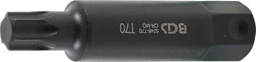 BGS Bit | Länge 100 mm | Antrieb Außensechskant 22 mm | T-Profil (für Torx) T70 5246-T70 
