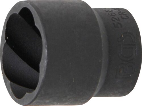 BGS Spiral-Profil-Steckschlüssel-Einsatz / Schraubenausdreher | Antrieb Innenvierkant 12,5 mm (1/2