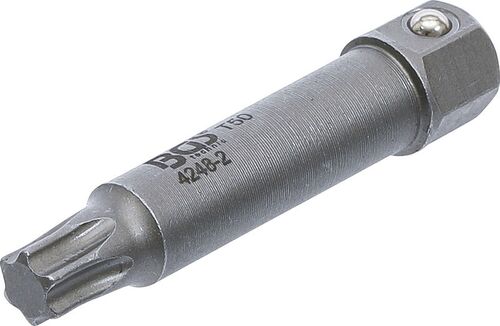 BGS Spezial-Bit zur Demontage der Riemenräder an Lichtmaschinen | T-Profil (für Torx) T50 x 64 mm 4248-2 