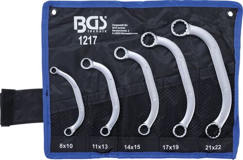 BGS Starter- und Blockschlüssel-Satz | 8 x 10 - 21 x 22 mm | 5-tlg. 1217 