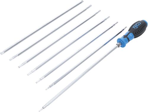 BGS Schraubendreher-Satz mit Wechselklingen | T-Profil (für Torx) / T-Profil (für Torx) mit Bohrung | 8 2326 