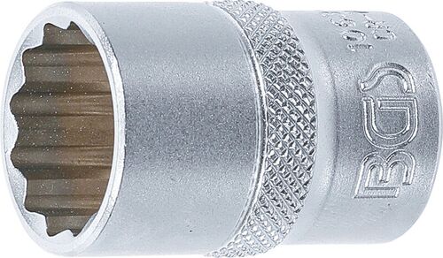 BGS Steckschlüssel-Einsatz Zwölfkant | Antrieb Innenvierkant 12,5 mm (1/2