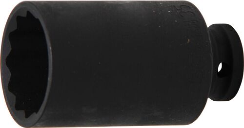 BGS Kraft-Steckschlüssel-Einsatz Zwölfkant | Antrieb Innenvierkant 12,5 mm (1/2