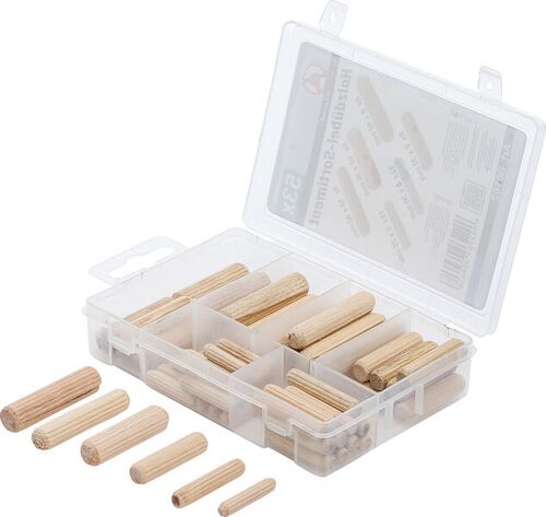 BGS Holzdübel-Sortiment | Ø 5 - 10 mm | 53-tlg. 88162 