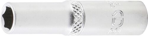 BGS Steckschlüssel-Einsatz Sechskant, tief | Antrieb Innenvierkant 6,3 mm (1/4