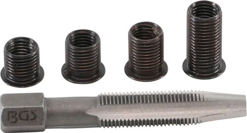 BGS Reparatursatz für Zündkerzengewinde | M8 x 1,0 mm | 5-tlg. 167 