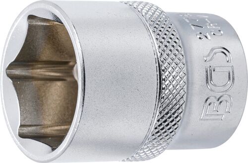 BGS Steckschlüssel-Einsatz Sechskant | Antrieb Innenvierkant 12,5 mm (1/2