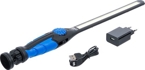 BGS COB-LED-Arbeits-Handleuchte | LED Kaltweiß & Gelb | ultra flach 6660 
