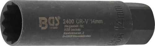 BGS Zündkerzen-Einsatz Sechskant | Antrieb Innenvierkant 10 mm (3/8