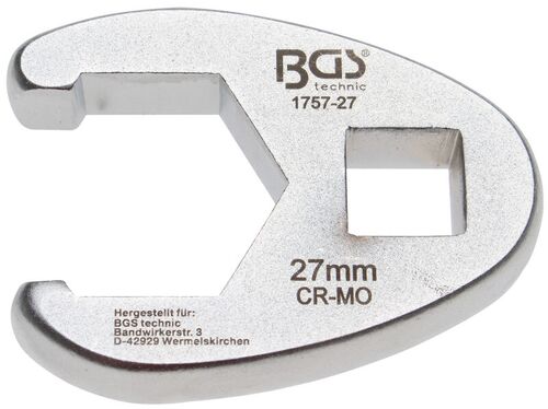 BGS Hahnenfußschlüssel | Antrieb Innenvierkant 12,5 mm (1/2