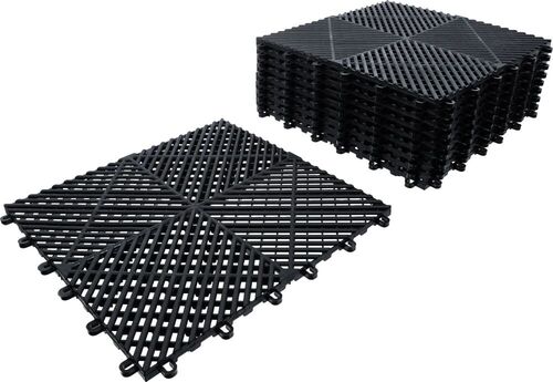 BGS Kunststoff-Fliesen-Satz | Klick-System | 400 x 400 x 18 mm | 10-tlg. 74546 